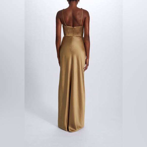 Amsale Fluid Satin Corset Gown - Picture 2 of 6